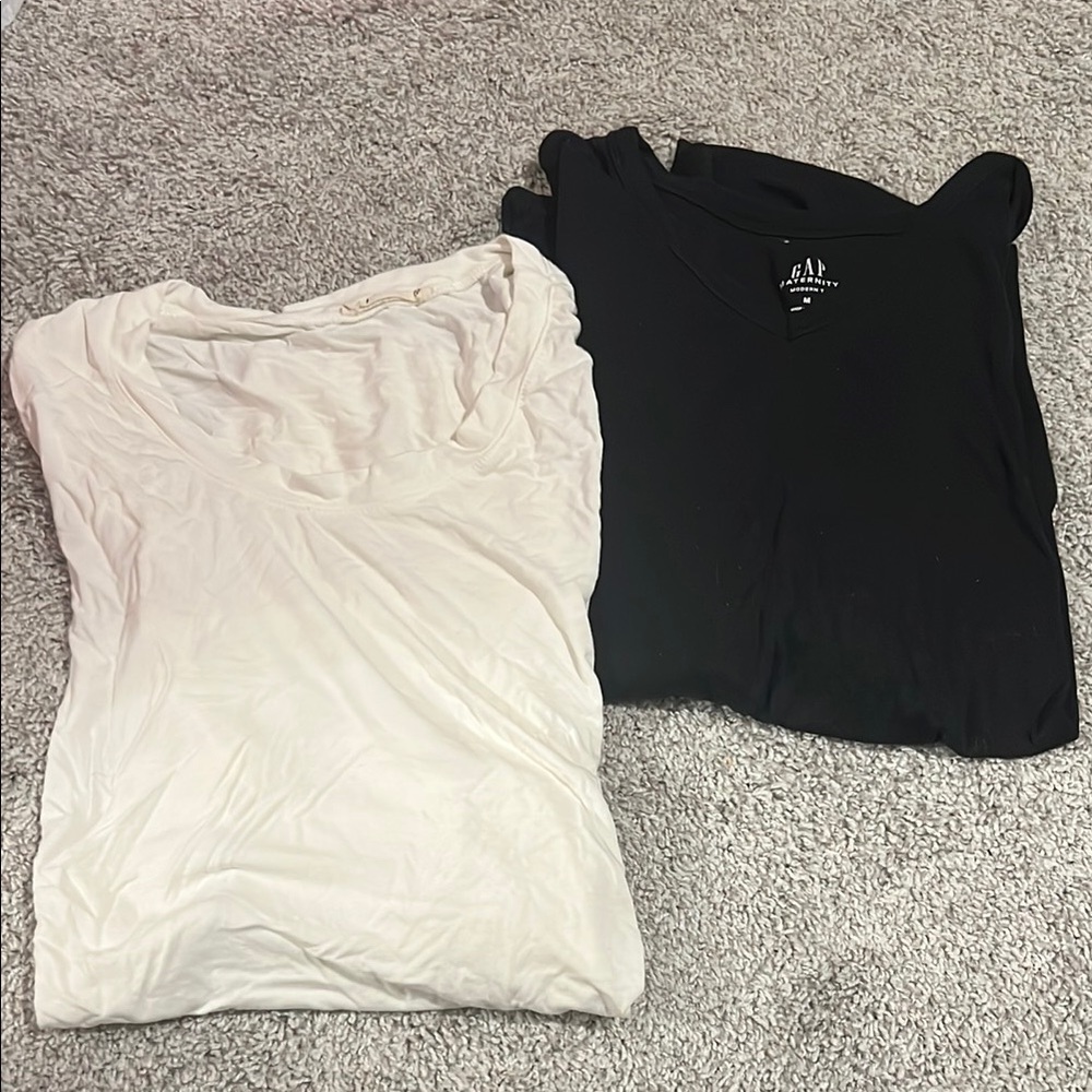 Gap and Pink Blush Maternity Shirt Bundle